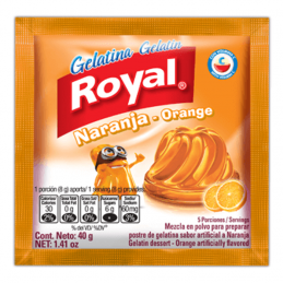 GELATINA ROYAL NARANJA 40GCX48